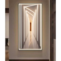 3D Crystall Painting Modern  With Warm Led Light